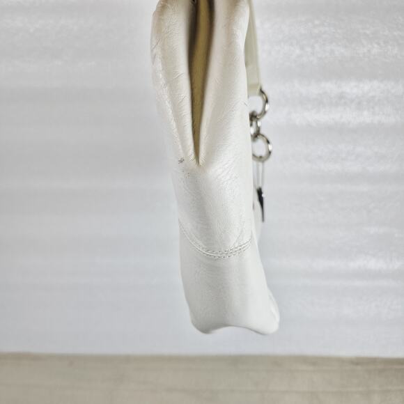 Limited Coach White Leather Multicolor Polka Dot Tote Bag 12676 Shoulder Purse - Picture 8 of 13